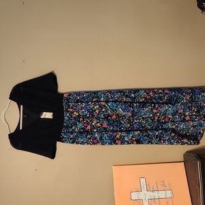 Nwt Nicole Miller high low multi color dress